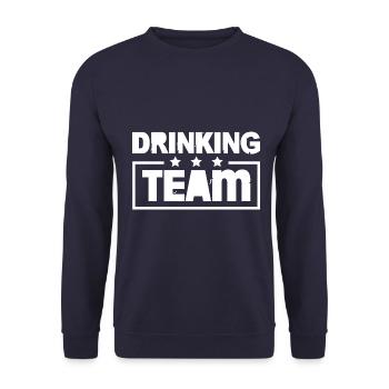Drinking Team Team Colorful - Unisex Sweatshirt - navy - Front - Alina (178cm) & Michal (187cm)