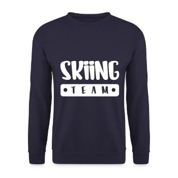 Équipe de ski - Sweat-shirt Unisexe - marine - Devant - Alina (178cm) & Michal (187cm)