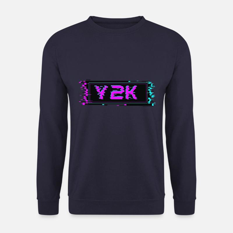 Y2K Retro Pixels - Unisex Sweatshirt - navy