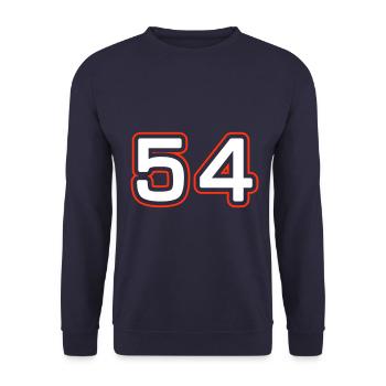 Symbole numérique 54 - Sweat-shirt Unisexe - marine - Devant - Alina (178cm) & Michal (187cm)