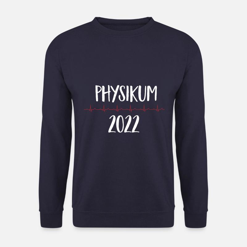physikum 2022 ekglinie weiß - Unisex Pullover - Navy