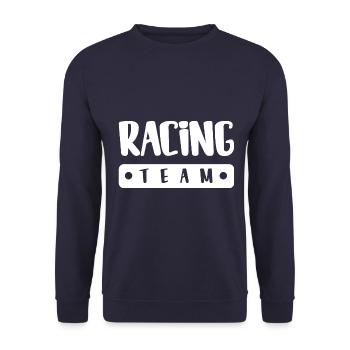 Racing Team - Unisex Sweatshirt - navy - Front - Alina (178cm) & Michal (187cm)