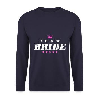 Devis de mariage de l’équipe de la mariée - Sweat-shirt Unisexe - marine - Devant - Alina (178cm) & Michal (187cm)