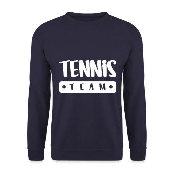 Tennis Team - Unisex Pullover - Navy - Vorne - Alina (178cm) & Michal (187cm)
