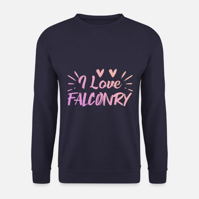 Ich liebe Falknerei - Unisex Pullover - Navy