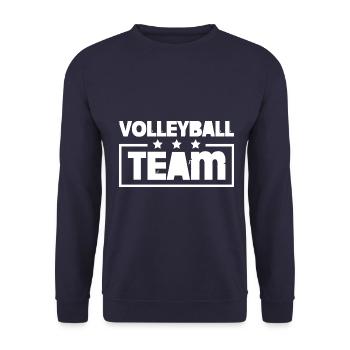 Amorti de l’équipe de volley-ball - Sweat-shirt Unisexe - marine - Devant - Alina (178cm) & Michal (187cm)