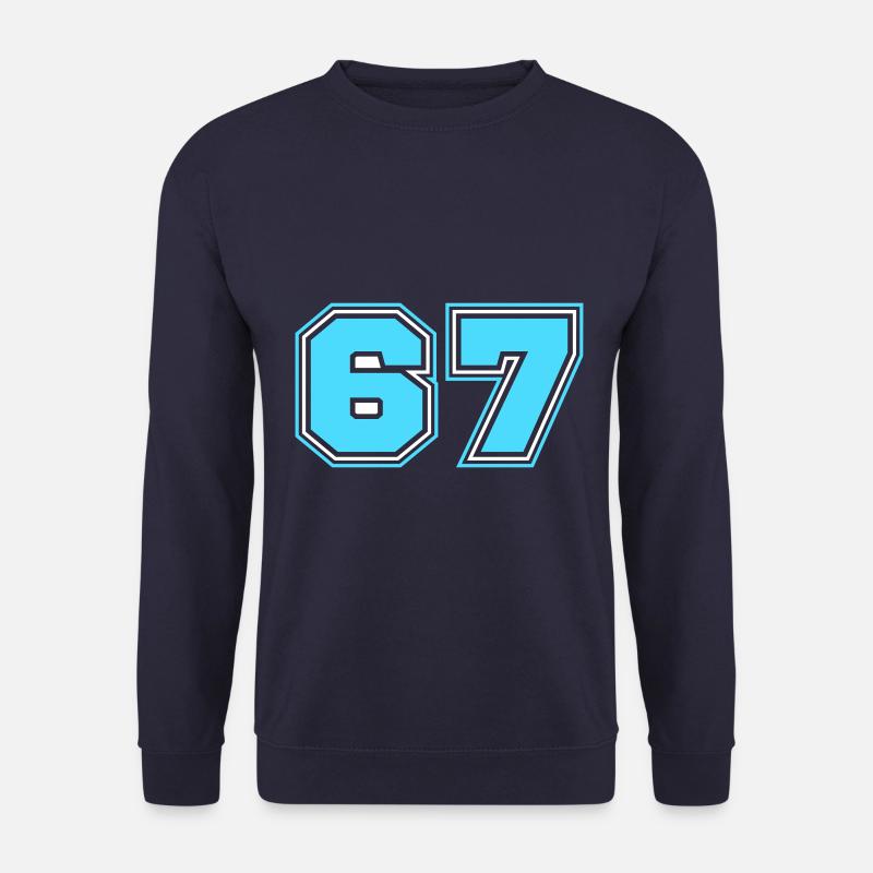 67 Zahl nummer - Unisex Pullover - Navy