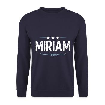 Miriam - Unisex Sweatshirt - navy - Front - Alina (178cm) & Michal (187cm)