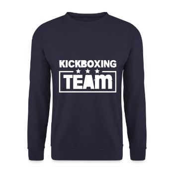 Kickboxing Team Colorful - Unisex Sweatshirt - navy - Front - Alina (178cm) & Michal (187cm)