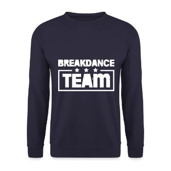 Équipe de breakdance Équipe Coloré - Sweat-shirt Unisexe - marine - Devant - Alina (178cm) & Michal (187cm)