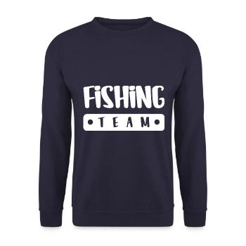 Fishing Team - Unisex Sweatshirt - navy - Front - Alina (178cm) & Michal (187cm)