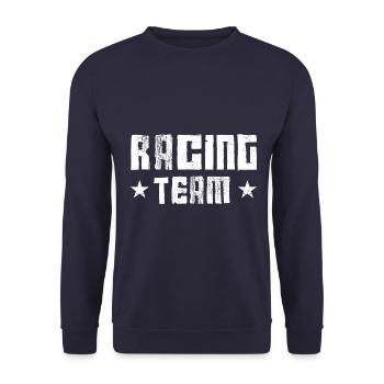Racing Team - Unisex Sweatshirt - navy - Front - Alina (178cm) & Michal (187cm)