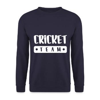 Équipe de cricket - Sweat-shirt Unisexe - marine - Devant - Alina (178cm) & Michal (187cm)