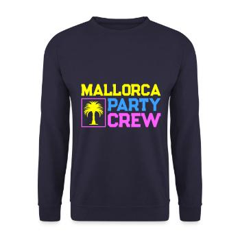 Mallorca Party Crew - Unisex Sweatshirt - navy - Front - Alina (178cm) & Michal (187cm)