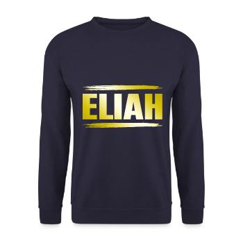 Eliah - Unisex Sweatshirt - navy - Front - Alina (178cm) & Michal (187cm)