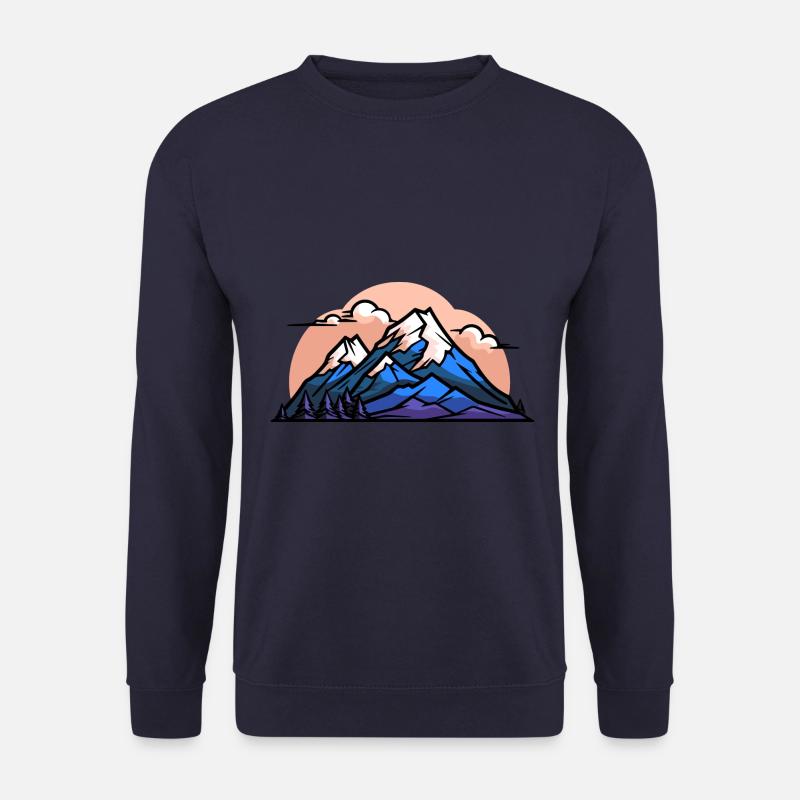 Berge Wandern Symbol - Unisex Pullover - Navy