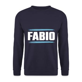 Fabio - Unisex Sweatshirt - navy - Front - Alina (178cm) & Michal (187cm)