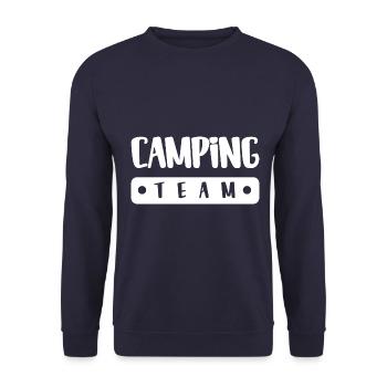 Camping Team - Unisex Pullover - Navy - Vorne - Alina (178cm) & Michal (187cm)