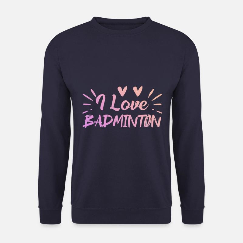 Ich liebe Badminton - Unisex Pullover - Navy