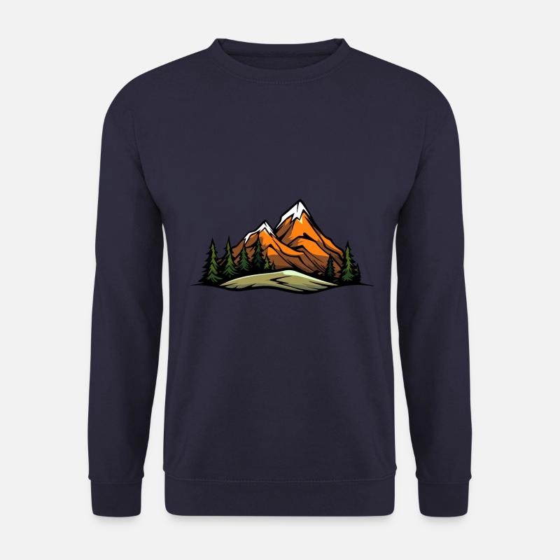 Landschaft Berge - Unisex Pullover - Navy