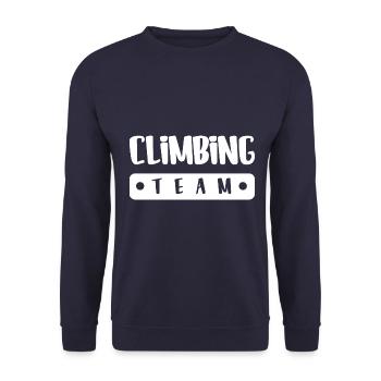 Climbing Team - Unisex Pullover - Navy - Vorne - Alina (178cm) & Michal (187cm)