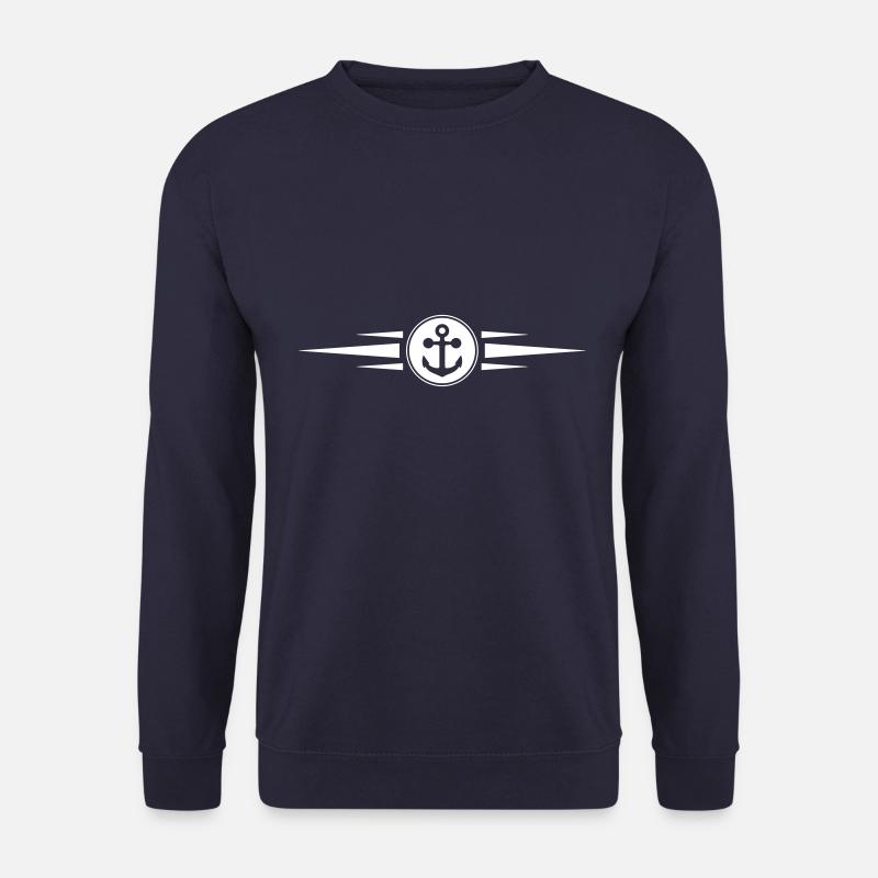 anker icon strich - Unisex Pullover - Navy