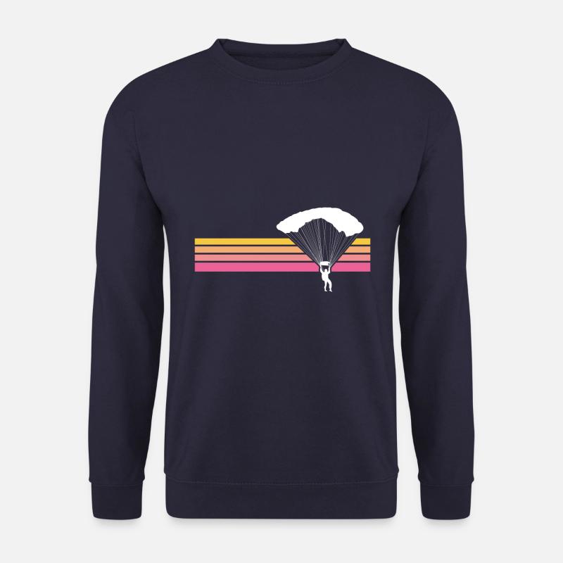 Coups de parachutisme en parachute - Sweat-shirt Unisexe - marine
