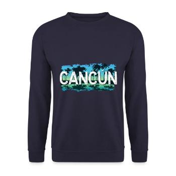 Cancun - Unisex Pullover - Navy - Vorne - Alina (178cm) & Michal (187cm)
