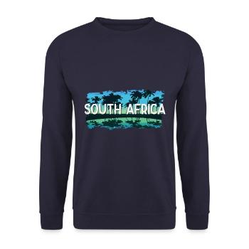 South Africa - Unisex Pullover - Navy - Vorne - Alina (178cm) & Michal (187cm)