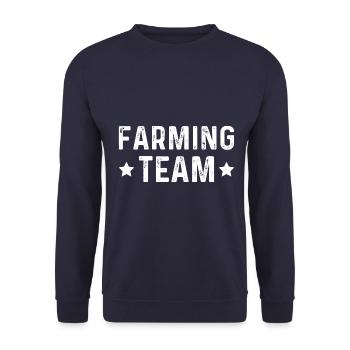 Équipe agricole - Sweat-shirt Unisexe - marine - Devant - Alina (178cm) & Michal (187cm)