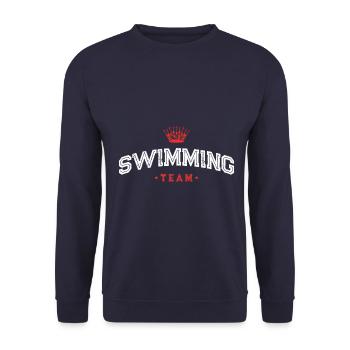 Équipe de natation - Sweat-shirt Unisexe - marine - Devant - Alina (178cm) & Michal (187cm)