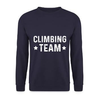 Climbing Team - Unisex Pullover - Navy - Vorne - Alina (178cm) & Michal (187cm)