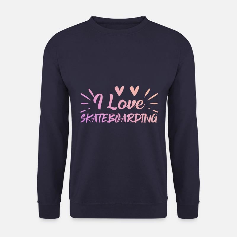Ich Liebe Skateboard - Unisex Pullover - Navy