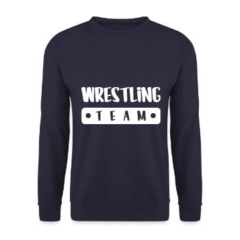 Wrestling Team - Unisex Sweatshirt - navy - Front - Alina (178cm) & Michal (187cm)