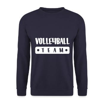 Volleyball Team - Unisex Pullover - Navy - Vorne - Alina (178cm) & Michal (187cm)