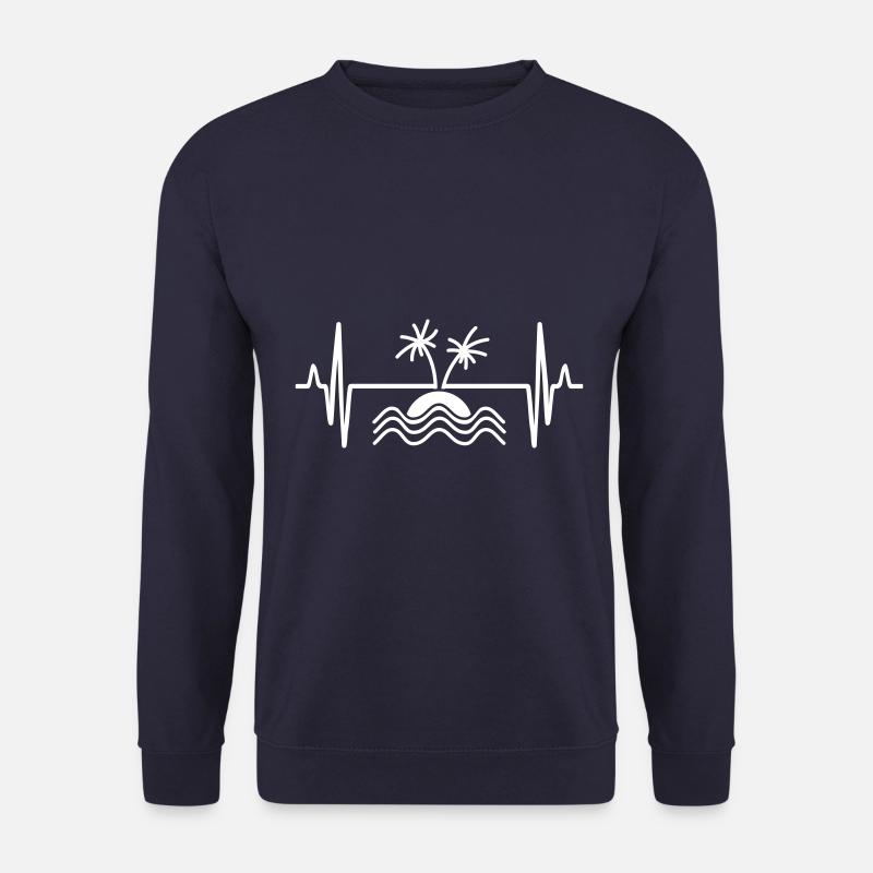 palme insel Puls - Unisex Pullover - Navy