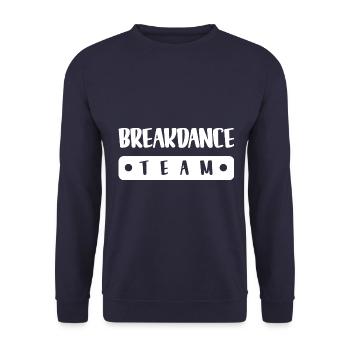 Équipe de breakdance - Sweat-shirt Unisexe - marine - Devant - Alina (178cm) & Michal (187cm)