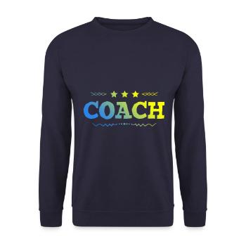 Coach Trainer - Unisex Pullover - Navy - Vorne - Alina (178cm) & Michal (187cm)