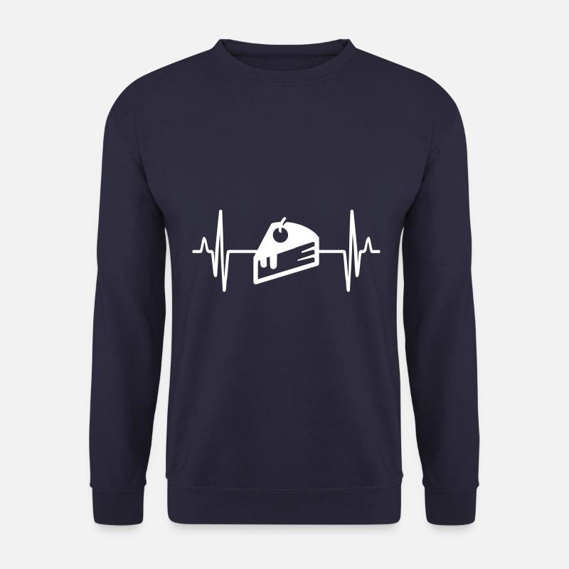 Cake cheesecake pulse - Unisex Sweatshirt - navy