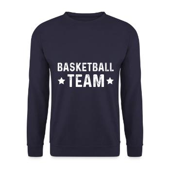Équipe de basket-ball - Sweat-shirt Unisexe - marine - Devant - Alina (178cm) & Michal (187cm)