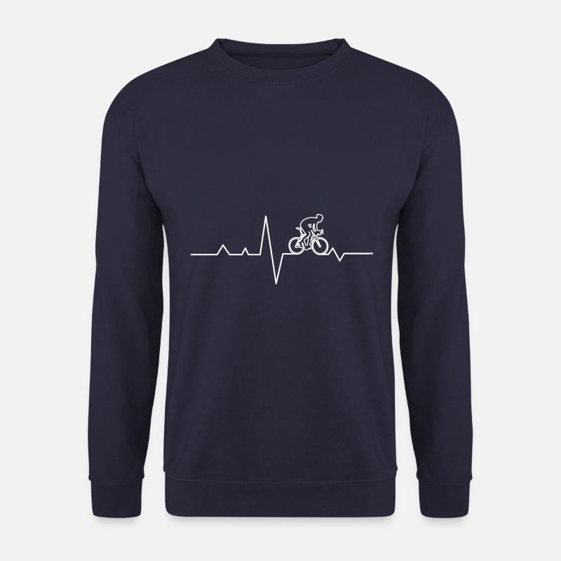 Fahrrad Fahrradfahren Radfahrer Puls - Unisex Pullover - Navy