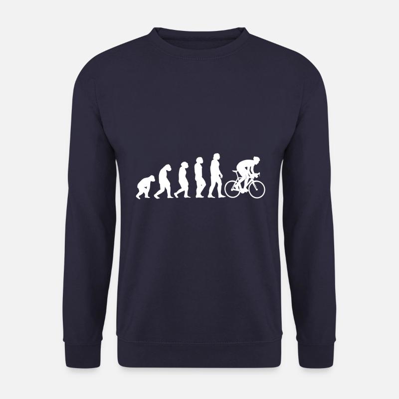 Fahrrad Fahrradfahren Radfahrer Evolution - Unisex Pullover - Navy