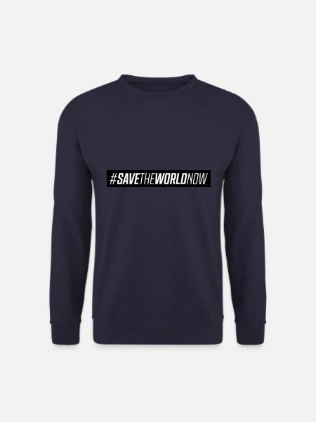 Schützt unsere Erde Planet Spruch - Unisex Pullover - Navy