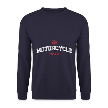 Équipe de motards - Sweat-shirt Unisexe - marine - Devant - Alina (178cm) & Michal (187cm)