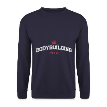 Entraînement d’équipe de musculation - Sweat-shirt Unisexe - marine - Devant - Alina (178cm) & Michal (187cm)