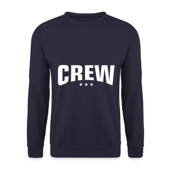Conception de l’équipage - Sweat-shirt Unisexe - marine - Devant - Alina (178cm) & Michal (187cm)