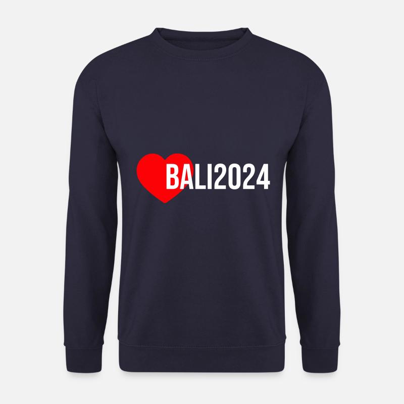 Bali 2024 Herz Urlaub - Unisex Pullover - Navy
