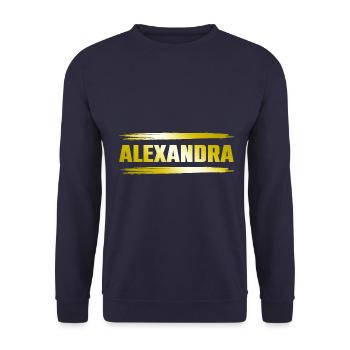 Alexandra - Unisex Pullover - Navy - Vorne - Alina (178cm) & Michal (187cm)