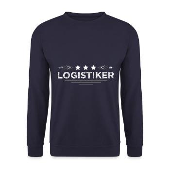 Logistiker Beruf - Unisex Pullover - Navy - Vorne - Alina (178cm) & Michal (187cm)