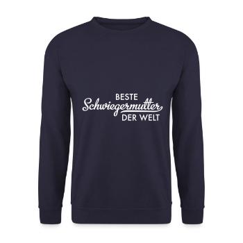 beste schwiegermutter - Unisex Pullover - Navy - Vorne - Alina (178cm) & Michal (187cm)